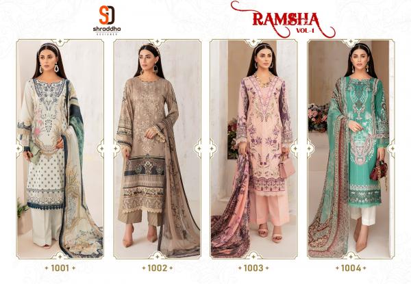 Shraddha Ramsha Vol 1 Cotton Dupatta Pakistani Suit